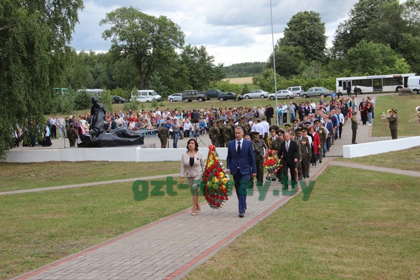 Осиповчане отметили 75-летие освобождения района от немецко-фашистских захватчиков