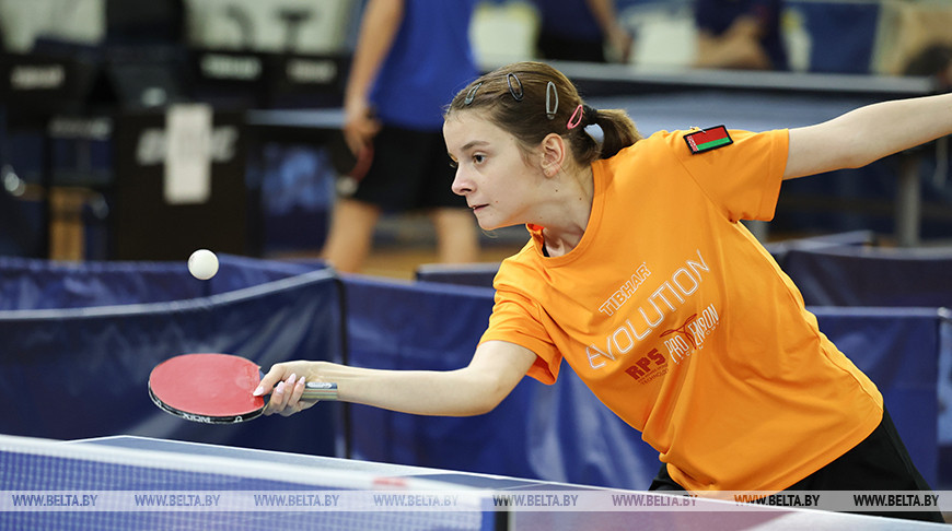 Спаборніцтвы па настольным тэнісе праходзяць у Магілёве