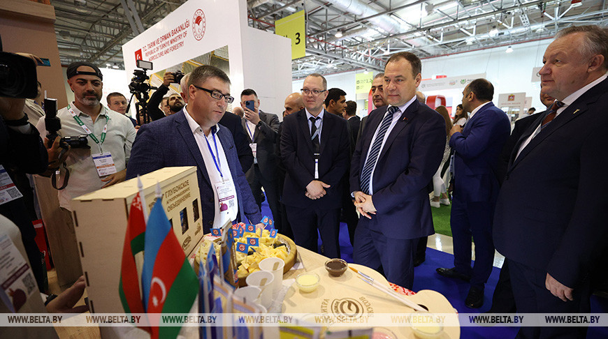  Премьер-министр
Беларуси Роман Головченко посетил международные выставки Caspian Agro и Inter Food в Баку 