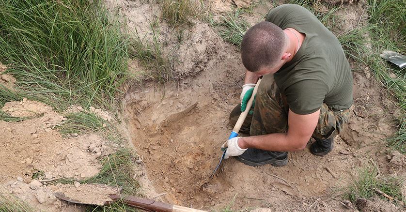 The search expedition "ludchitska height" started in the Bykhovsky
district