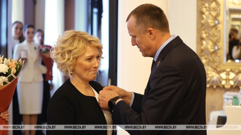 Ордэны Маці ўручылі жанчынам Магілёўскай вобласці