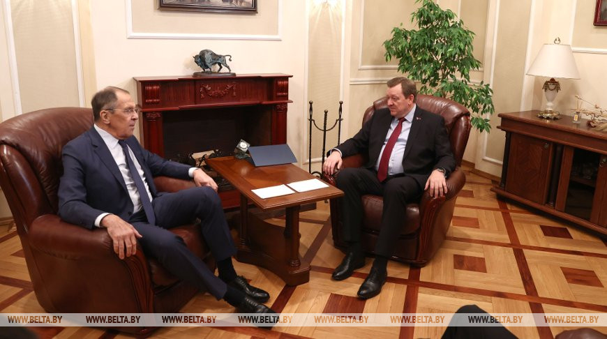 Aleinik, Lavrov meet in Belarusian Ministry of Foreign Affairs