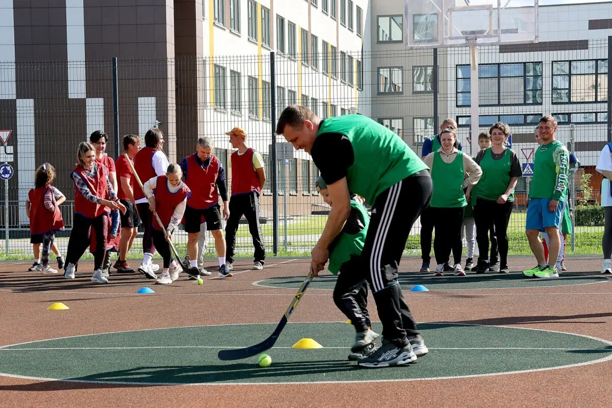 Спортландия «Папа, мама, я — спортивная семья» прошла в СШ № 5 в Осиповичах