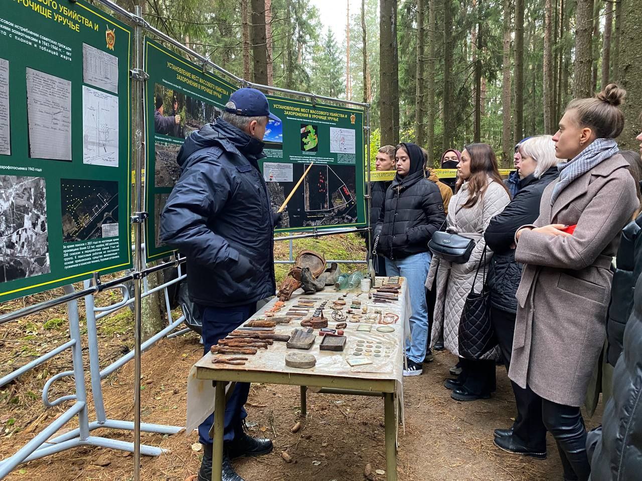 Молодые специалисты Осиповичского района посетили место раскопок жертв геноцида в урочище Уручье